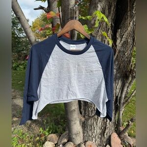 Crop Baseball Tee